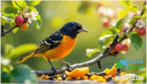 baltimore oriole diet and feeding behavior