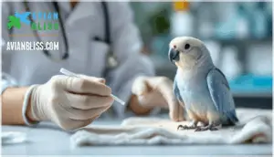 bathing sick, scared, or injured birds