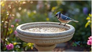 bird bath design safety