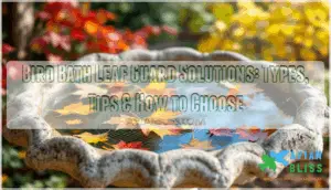 bird bath leaf guard solutions
