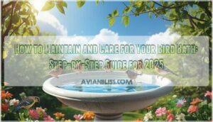 bird bath maintenance and care