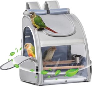 Bird Carrier,Travel Bird Cage,Bird Backpack B0FLDWMFHY