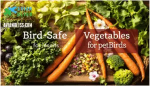 bird-safe vegetables and preparation tips