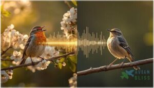 bird song vs. bird call