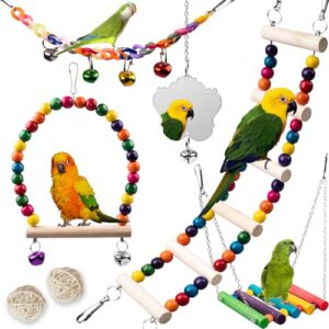 Bird Toys for Parakeets 7Pcs, B0CS31Y3YL