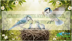bluebird parental care hatchlings nestlings fledglings