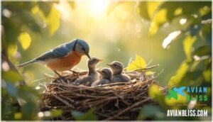 both parents care for the young
