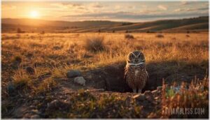 burrowing owl: unique ground-dwelling behavior