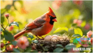 cardinal nesting and breeding habits