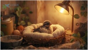 caring for a baby starling