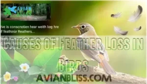 causes of feather loss in birds