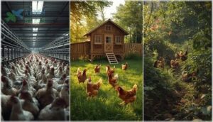 chicken lifespan in different environments