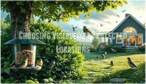 choosing visible yet protected locations