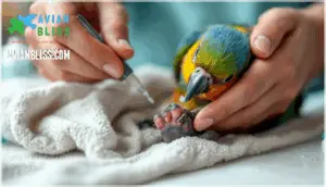 cleaning and bandaging wounds