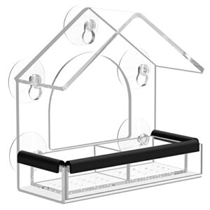Clear Window Bird Feeder with B09ZL4WL7P