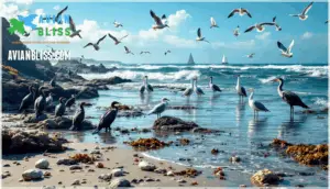 coastal and marine water birds