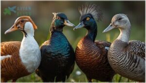 color patterns and feathers