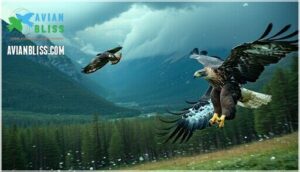 combat skills of falcons and eagles