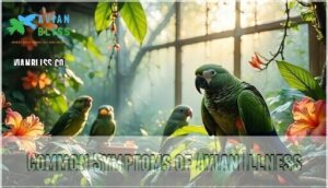 common symptoms of avian illness