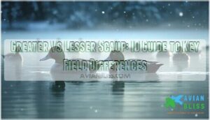 comparison of greater and lesser scaup