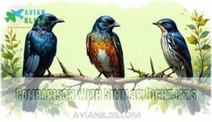 comparison with similar nightjars