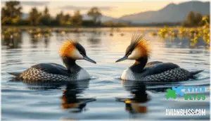 comparison with similar species (e.g., eared grebe)