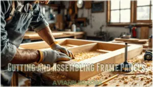 cutting and assembling frame panels