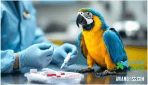 diagnostic procedures for lethargic, non-eating parrots