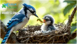 diet and feeding of baby blue jays