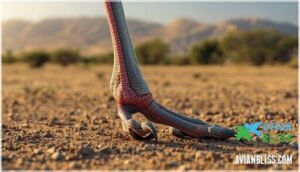 distinctive legs and feet