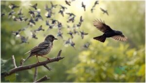 distinguishing starlings from other birds