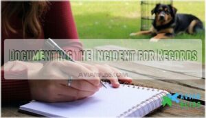 documenting the incident for records