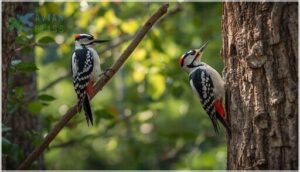 downy vs. hairy woodpeckers