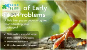 early signs of foot problems in birds