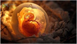 embryonic growth and hatching