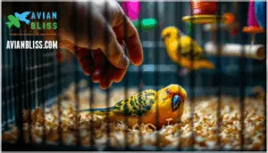 emergency steps for a dying parakeet