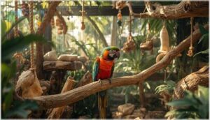 environmental enrichment and beak maintenance