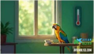 environmental factors affecting parrot health