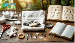 essential supplies for bird wing splinting