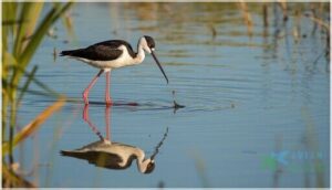 exceptionally long, pink legs exceptionally long, pink legs