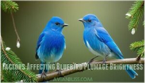 factors affecting bluebird plumage brightness