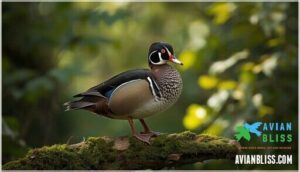 female wood duck plumage