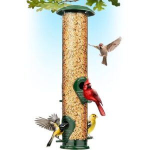 Gray Bunny Metal Bird Feeder, B075WZ25H5