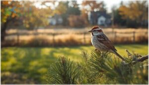 habitat and range of chipping sparrows