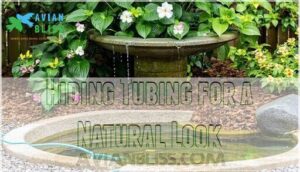 hiding tubing for a natural look