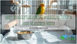 how to clean bird cages