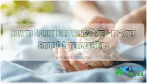 how to splint bird wings