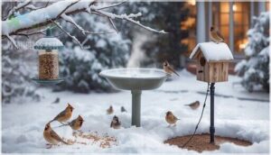 human assistance for winter birds