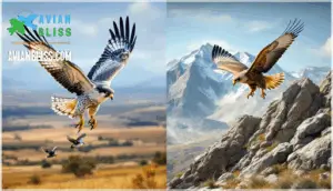 hunting styles of falcons and eagles