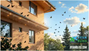 installing devices to prevent roosting installing devices to prevent roosting